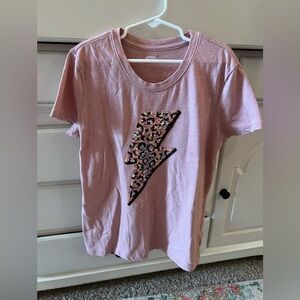 Old Navy, Girls Pink Crewneck Tee